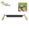 Earth Worth 13-inch Draw Knife, Straight Draw Shaver, wood Grip Handles, Blade Cover Debarking Tool 83-DT5225
